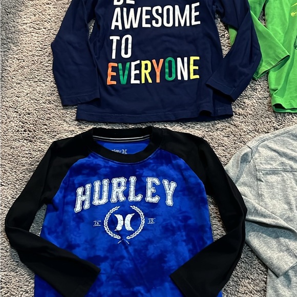 Toddler 4T Boys Long Sleeve Winter Shirt Bundle - 8 pcs - Picture 2 of 7